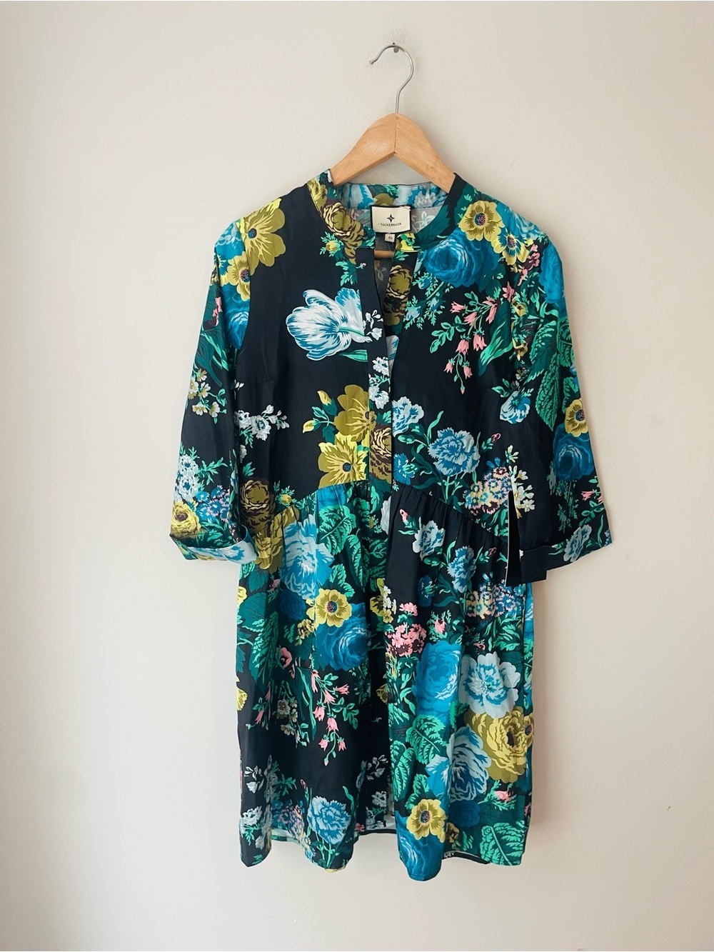 Tuckernuck Verdant Floral Royal Dress NWT